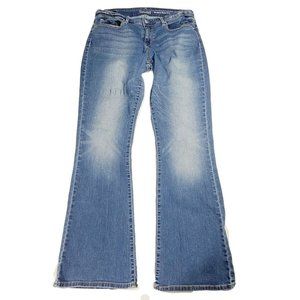 Womens Levi's Strauss 33W 30.5L Signature Modern Boot Cut Stretch Denim Jeans
